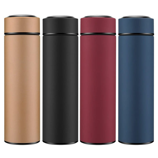 Double wall vacuum insulated stainless steel water bottle for business travel and outdoor use