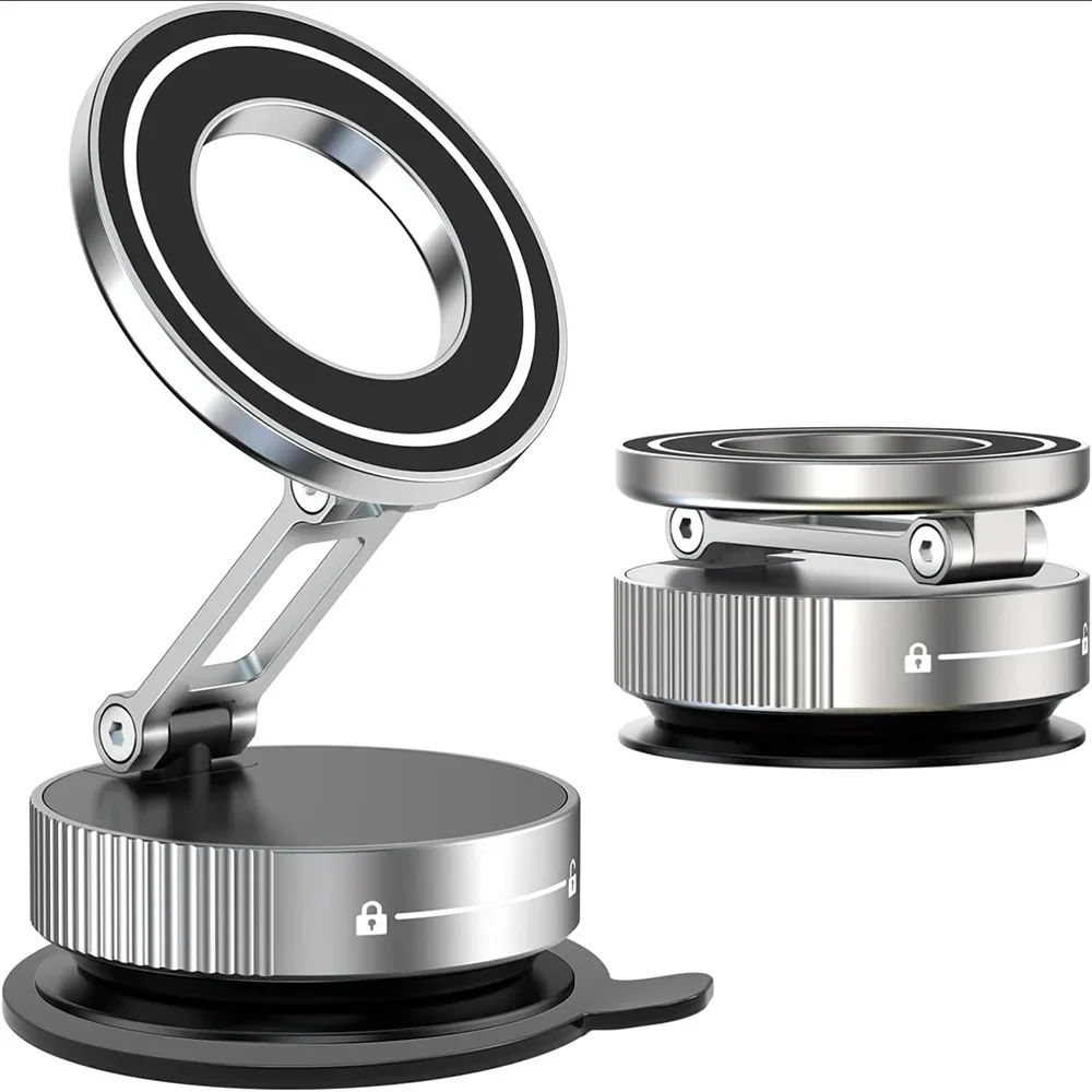 2026 Magnetic vacuum car phone holder 360 adjustable mount Stone's Store
