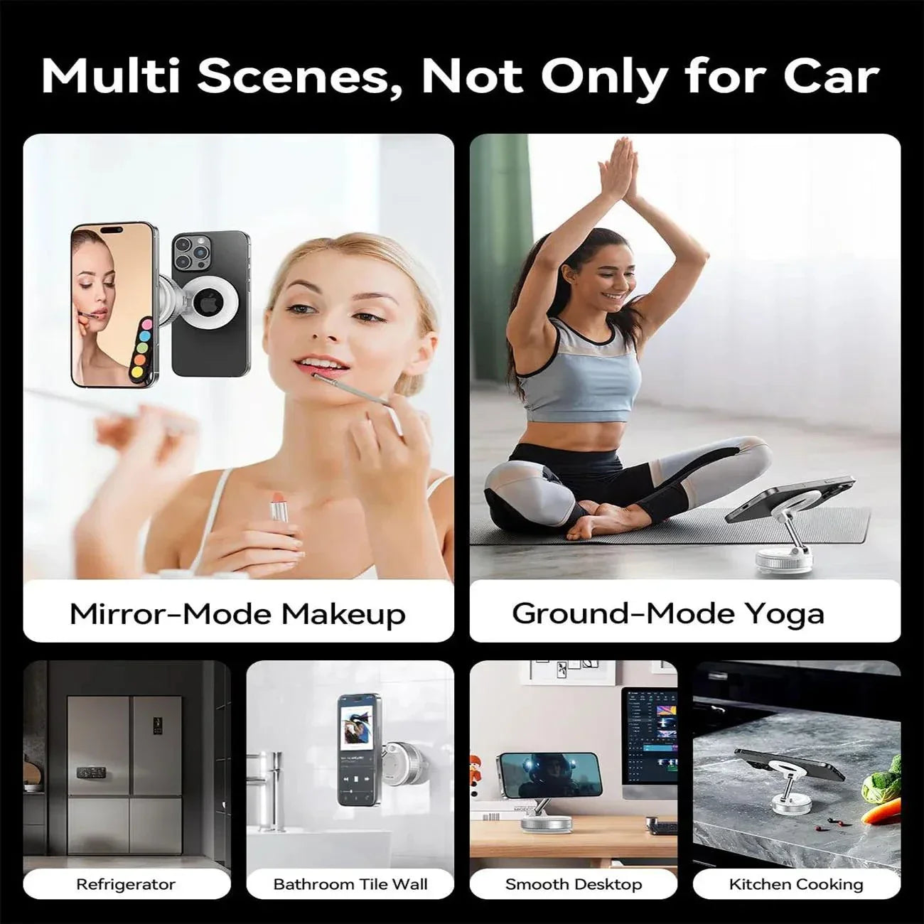 2026 Magnetic vacuum car phone holder 360 adjustable mount Stone's Store