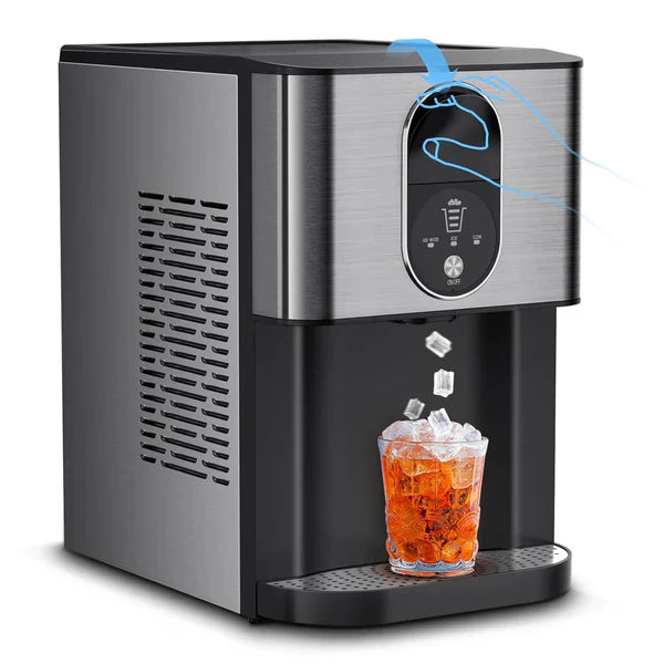 Countertop ice maker with silent operation and 44lbs/24H daily dispenser capacity
