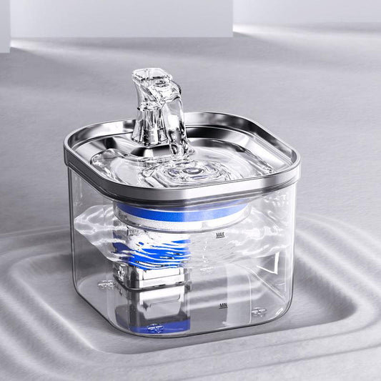 Stainless steel automatic circulation water dispenser for intelligent pet fountain accessories