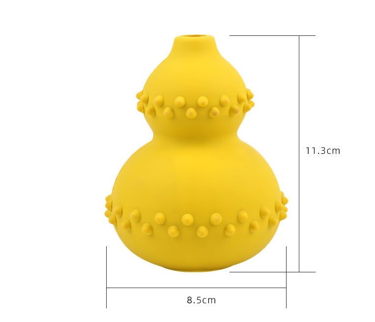 Durable natural rubber pet toy for biting and grinding teeth