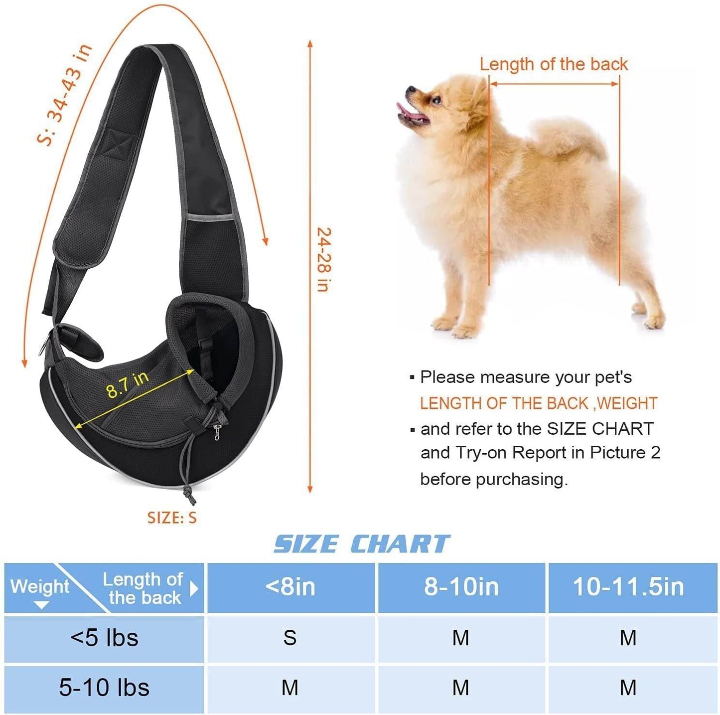 Outdoor pet crossbody bag for women with adjustable straps and storage