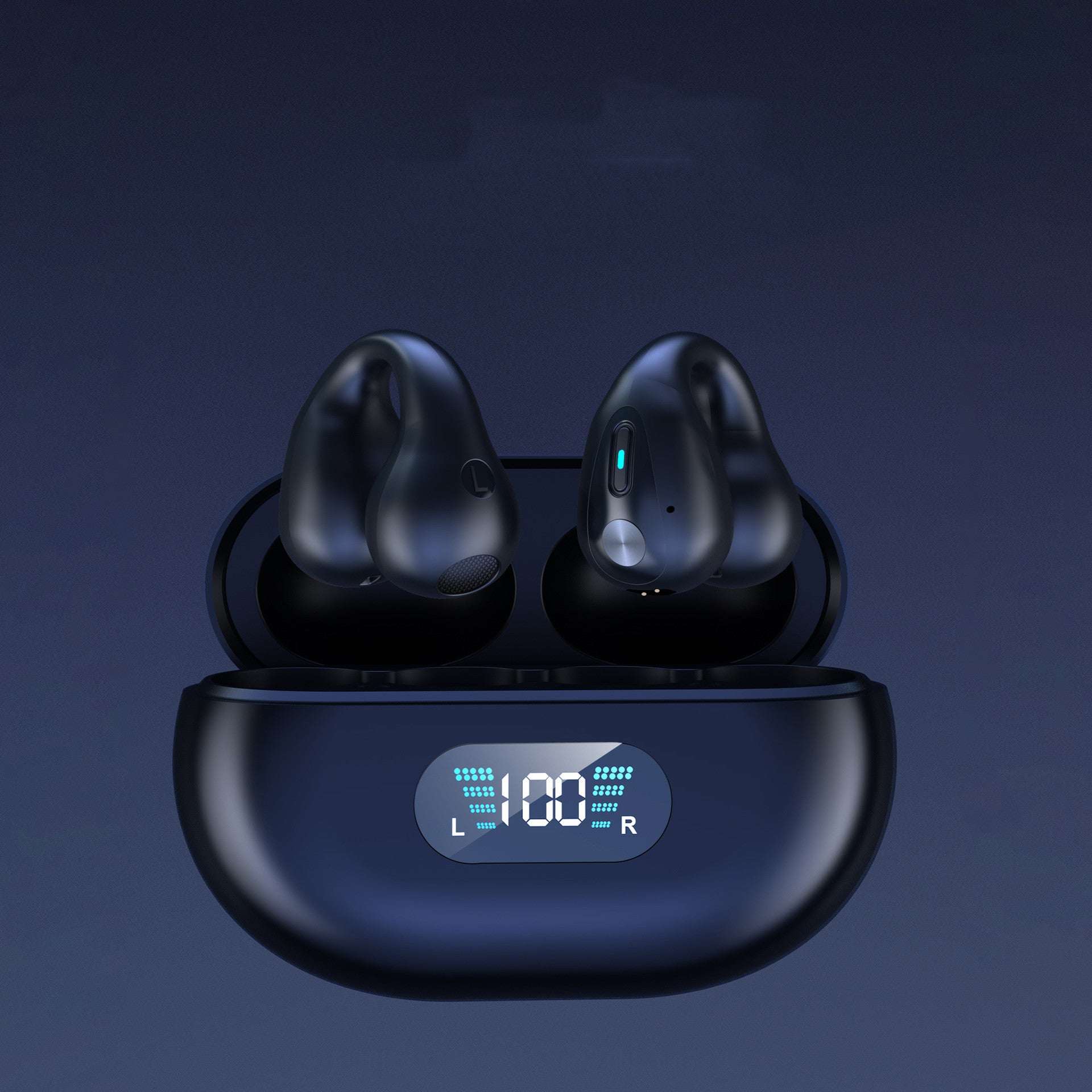Bone Conduction Headphones TWS Earbuds Ear Clip Bluetooth 5.3 Touch Wireless Earphone In-Ear Bass HIFI Sports Headset null