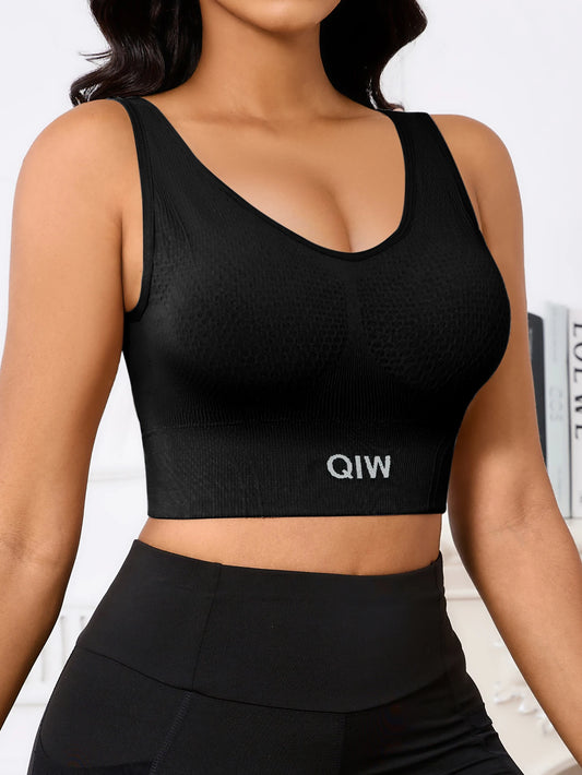 Women's Seamless Racerback Sports Bra Set