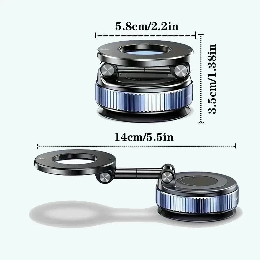 2026 Magnetic vacuum  car phone holder 360 adjustable mount Stone's Store
