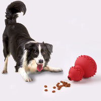 Natural rubber pet toy for safe and durable biting and grinding