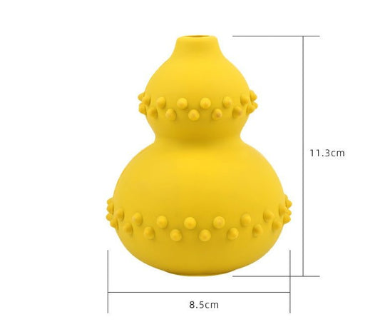 Durable natural rubber pet toy for biting and grinding teeth